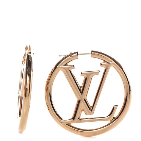 lv earrings gold hoops